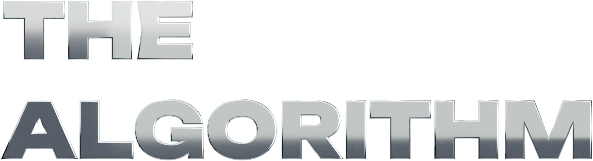 The Algorithm chrome wordmark